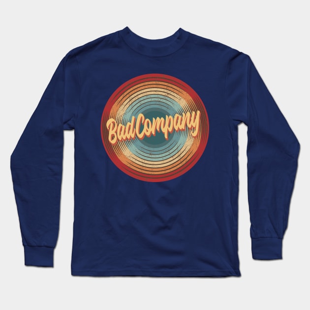 Bad Company Vintage Circle Long Sleeve T-Shirt by musiconspiracy
